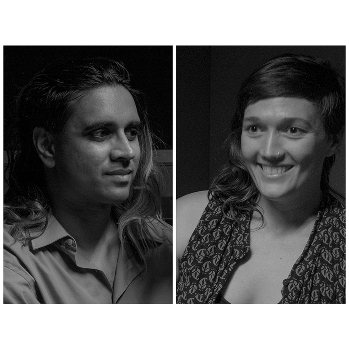 Portraits of Carlie and Vivek